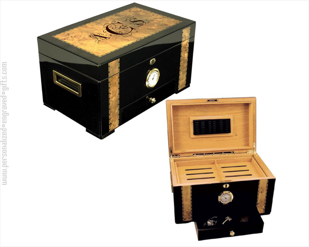 Cuban Humidor Engraved and Personalized Cavendish