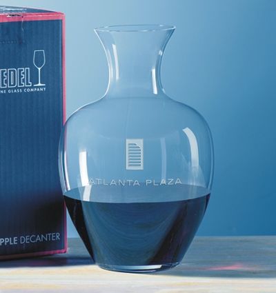 Engraved Apple Riedel Decanter