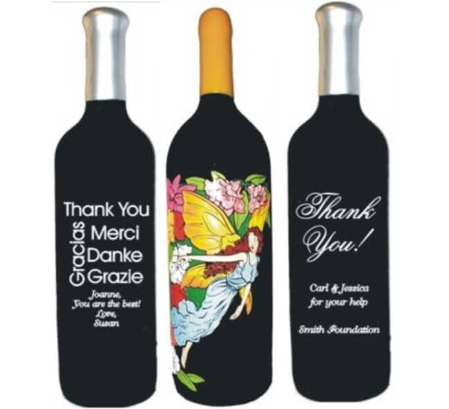 Thank You Wine Bottles Personalized & Engraved