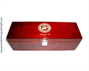 Engraved Wine Gift Box with Tools - High Gloss Piano Finished Wood
