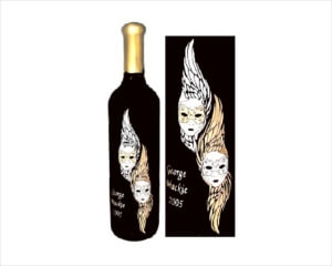 Custom Engraved Wine Bottles - Mask 2