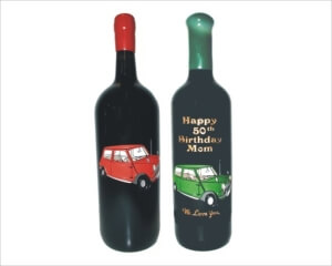Engraved Wine bottles - Mini