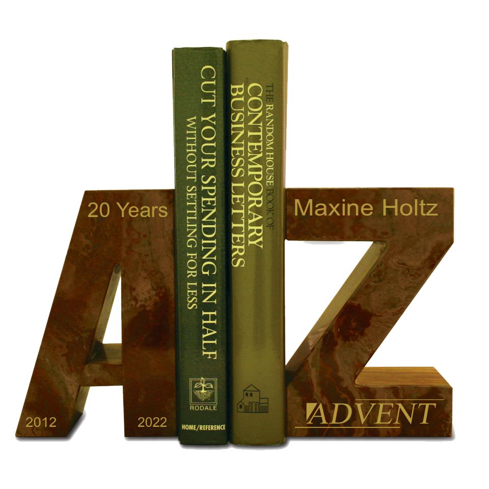 AZ Amber Marble Bookends Engraved