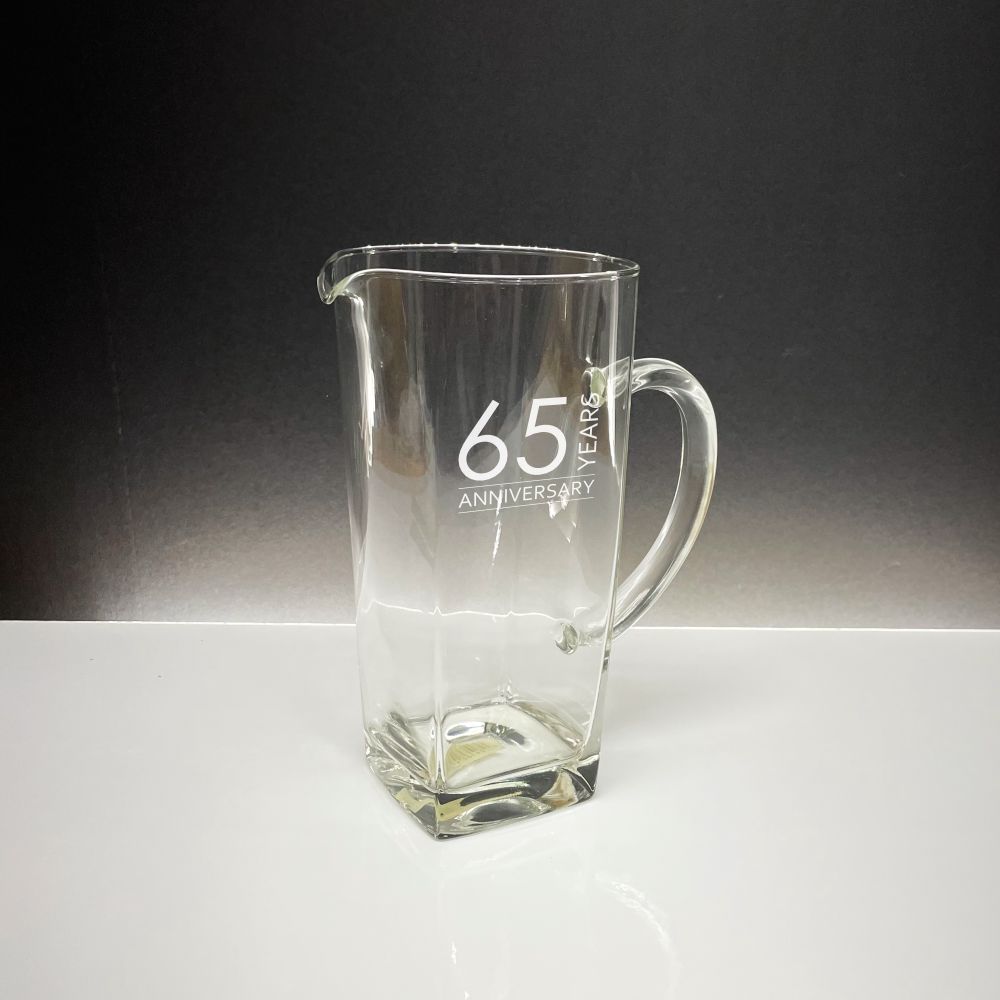 Personalized Straight Sided Glass Ice Tea Pitcher, Kadak