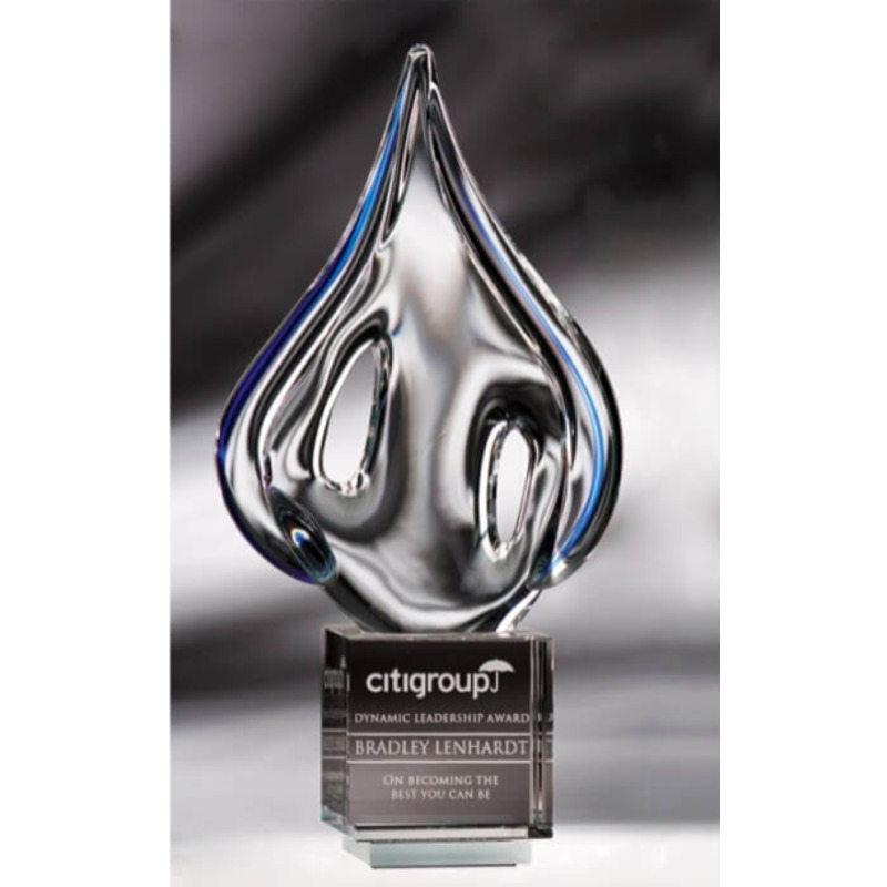 Free Form Art Glass Flame Award - The Ardor