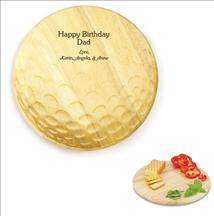 Laser Engraved Golf Ball Shaped Cutting Board
