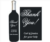 Engraved Wine Bottles - Thank You 1