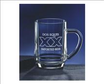 Customized Glass Beer Mug with Large Handle