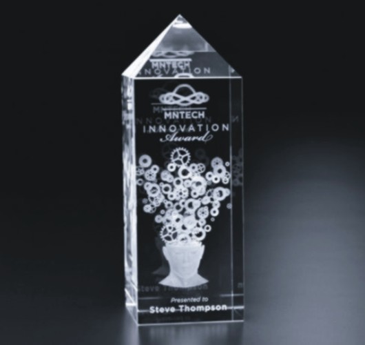 3D Engraved Crystal Tower