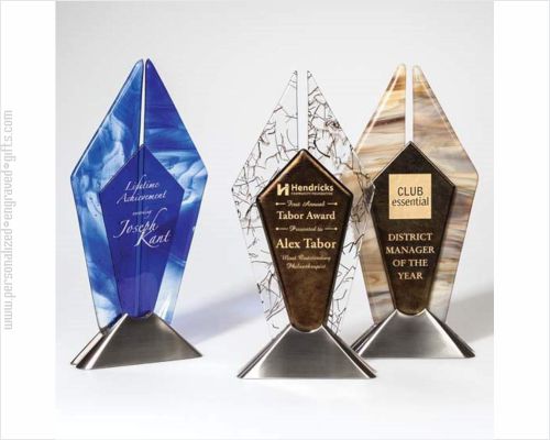 Cathedral Topaz Glass Award Yolimar