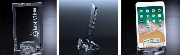 Crystal iPad Holder and Award Plaque