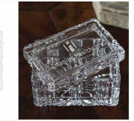 Engraved 2 Piece Lead Crystal Keepsake Box