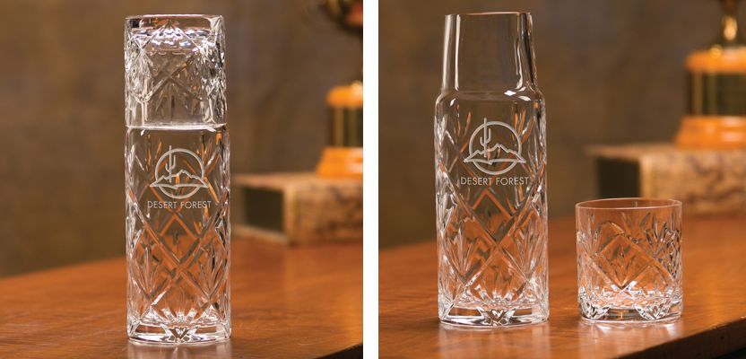 Engraved Personalized Crystal Water Set VP