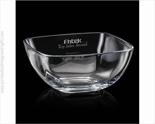 Engraved Lead Free Crystalline Bowl Patsy