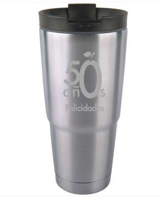 Engraved Stainless Steel Travel Coffee Mugs