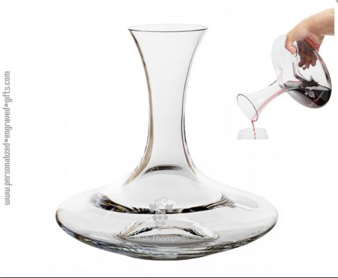 Personalized Engraved Non-Lead Crystal Nebbiolo Decanter