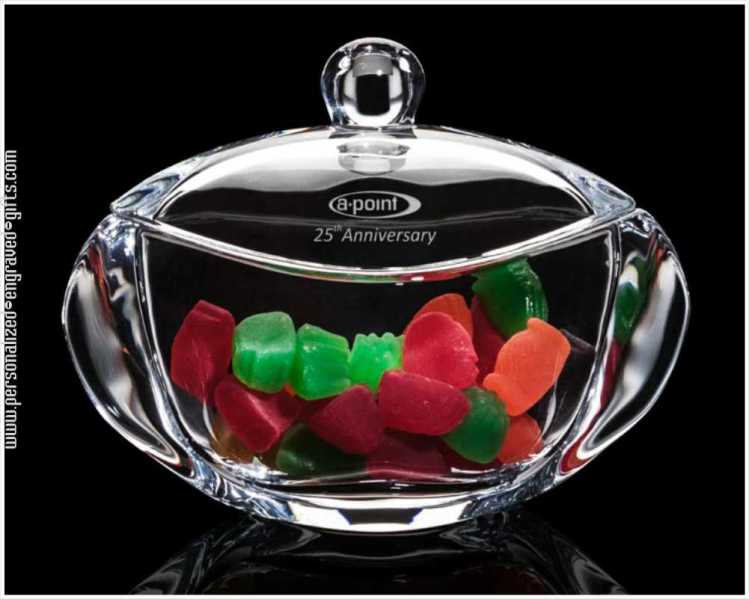Personalized Gumdrop Candy Dish