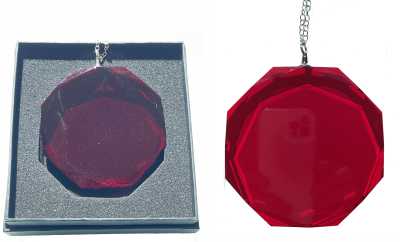 Crystal Red Ornament or Suncatcher in Gift box