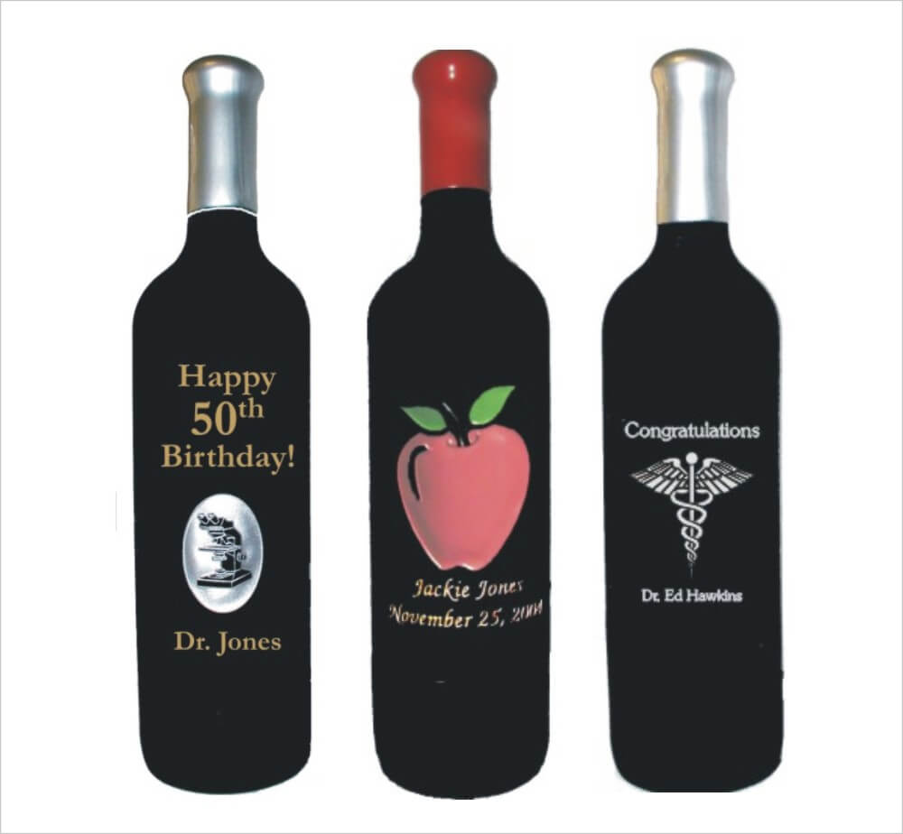 Profession / Occupation Engraved Wine Bottles