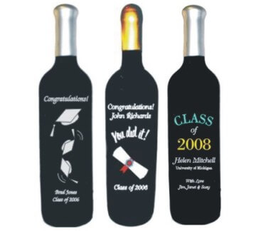 Graduation Custom Engraved Wine Bottles