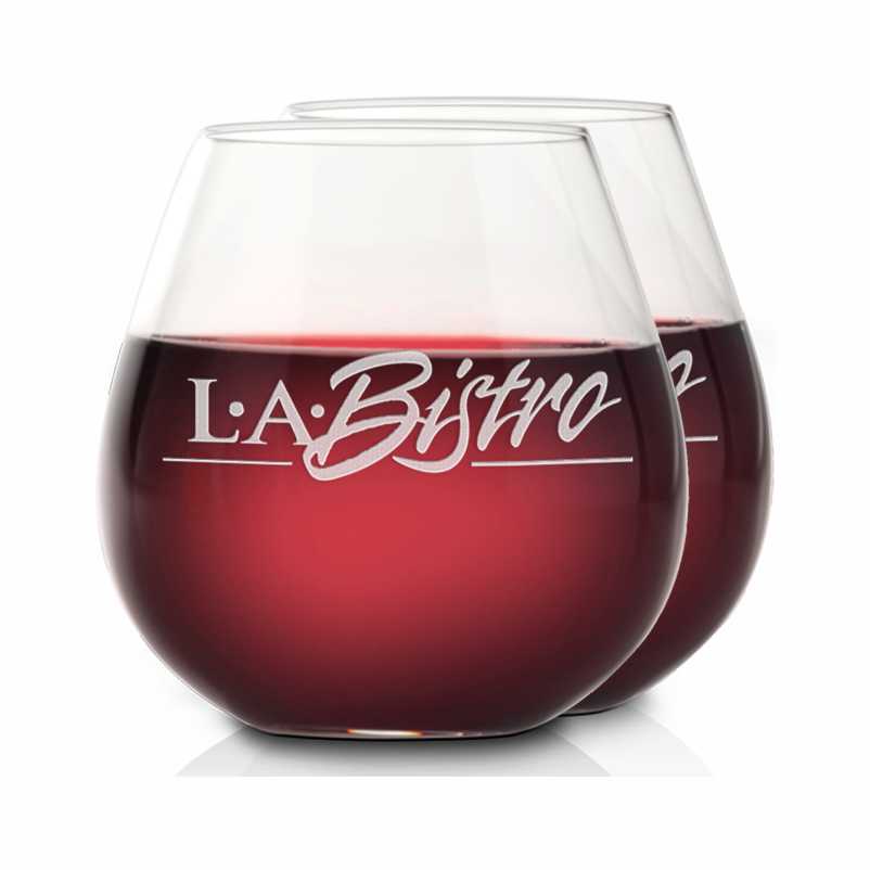 Custom Etched Riedel O Pinot Wine Glass Set of 2