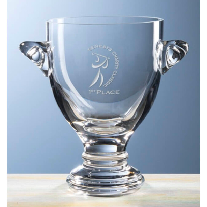 Engraved Crystal Sportsman Trophy Cup