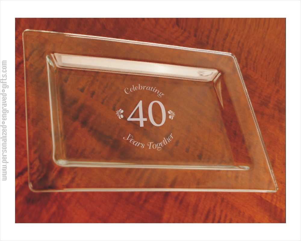 Custom Engraved Glass Rectangle Tray, The Fulham