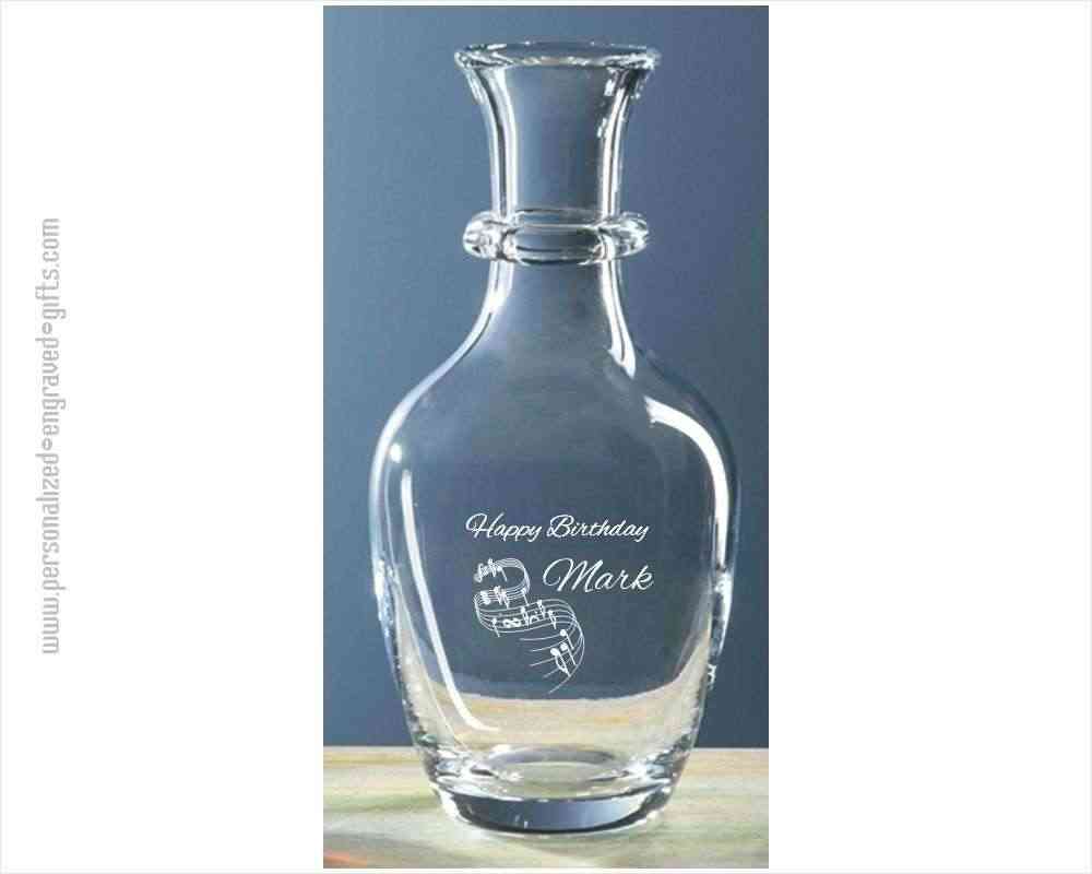 Personalized Engraved Italian Wine Carafe