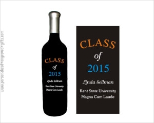 Celebrate the Graduate of the Class of 2017 with a Personalized Wine Bottle