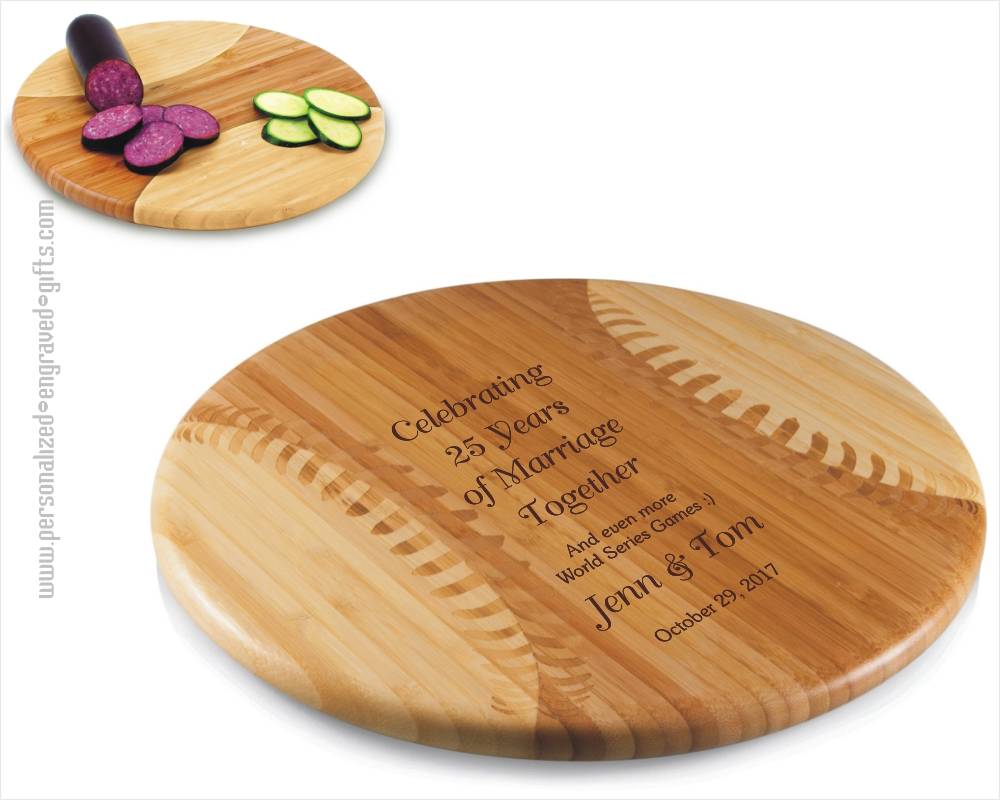 Baseball Styled Cutting Board Engraved for You