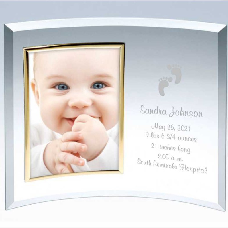 Personalized Gold Picture Frame for Confirmation or Baptism