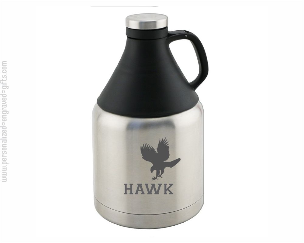 Personalized Two-Tone 32 oz Stainless Steel Growler Jirou