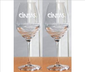 Personalized Crystal Red Wine Glasses-Carlton