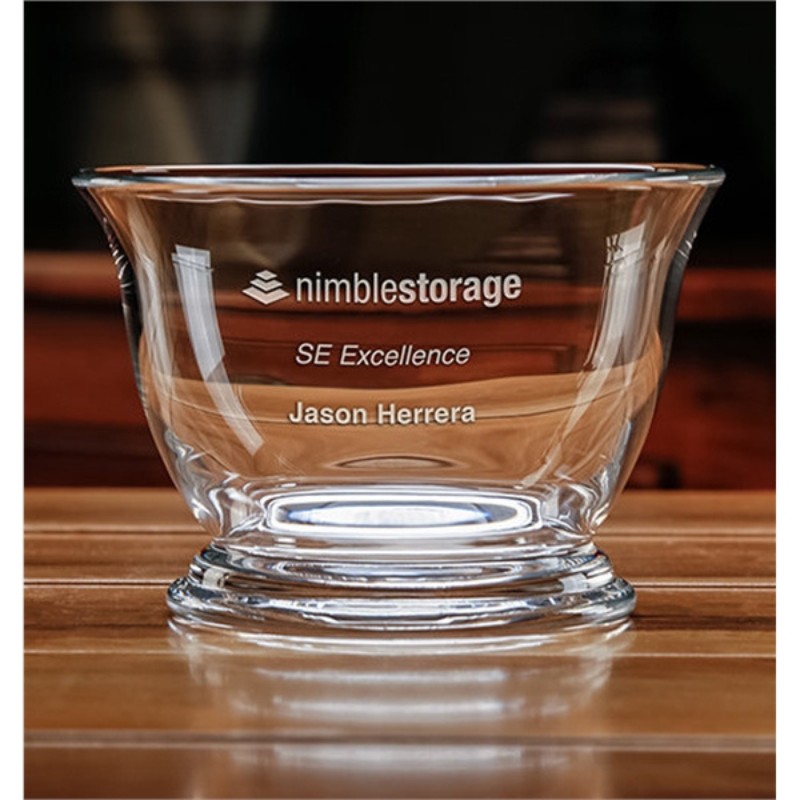 Revere Style Engraved Crystal Bowl - Philia