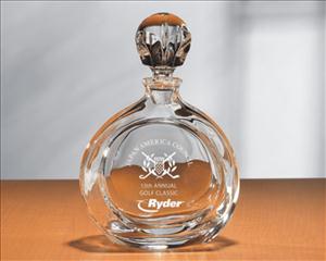 Fine Quality Engraved Crystal Decanter - The Ritornello
