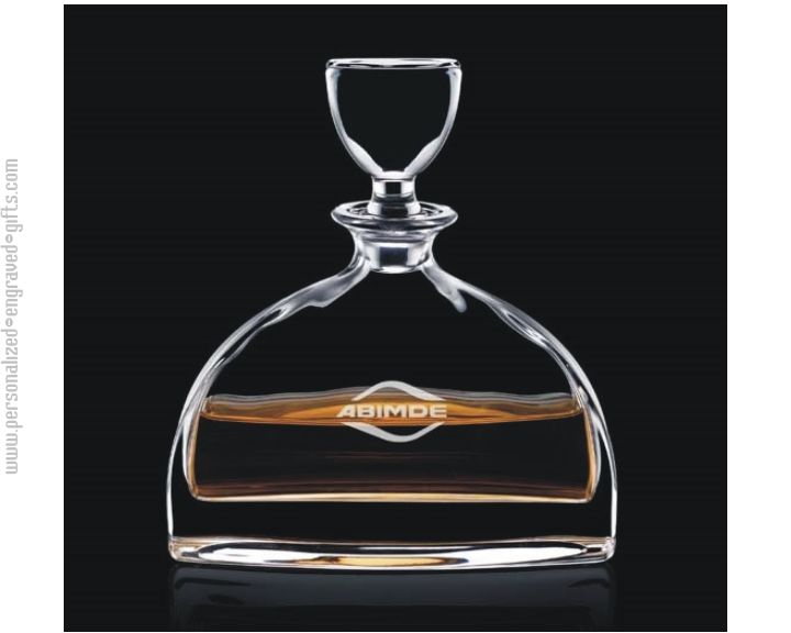 Engraved Scottish Estate Decanter with Stopper