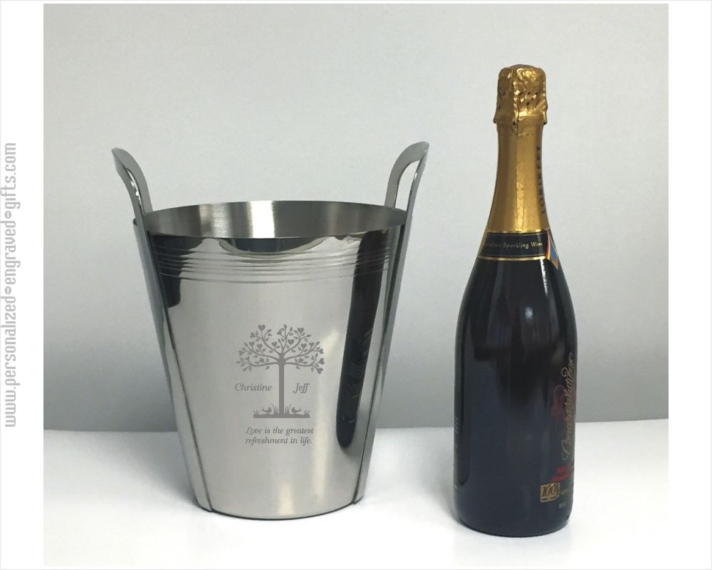 Ice Bucket Champagne Barrel Stainless Steel Birthday Party for Wedding Parties 