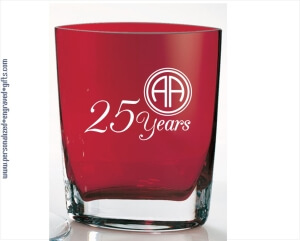 Stunning Red Pocket Glass Vase Deep Engraved Ruby