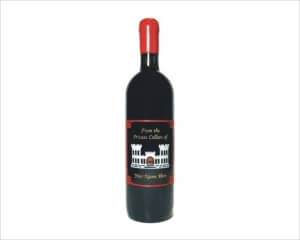 Engraved Wine Bottles - Castle Design