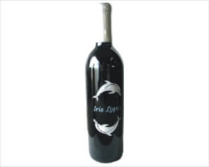 Engraved Wine Bottles - Dolphin