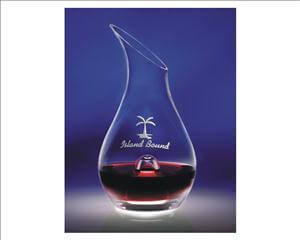 Engraved 46oz Glass Wine Decanter with Punt Ethos