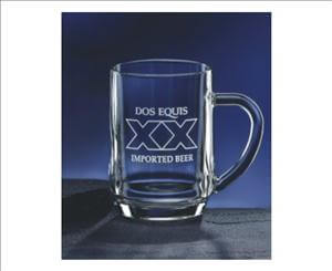 Customized Glass Beer Mug with Large Handle