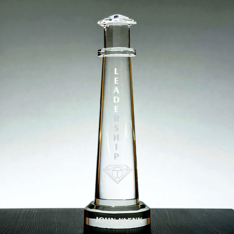 14 Inch Crystal Lighthouse Award, The Cape Charles