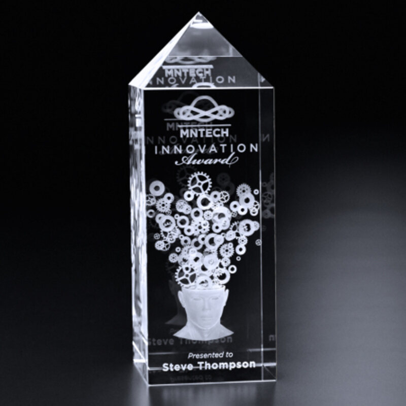 3D Crystal Engraved Tower Dax