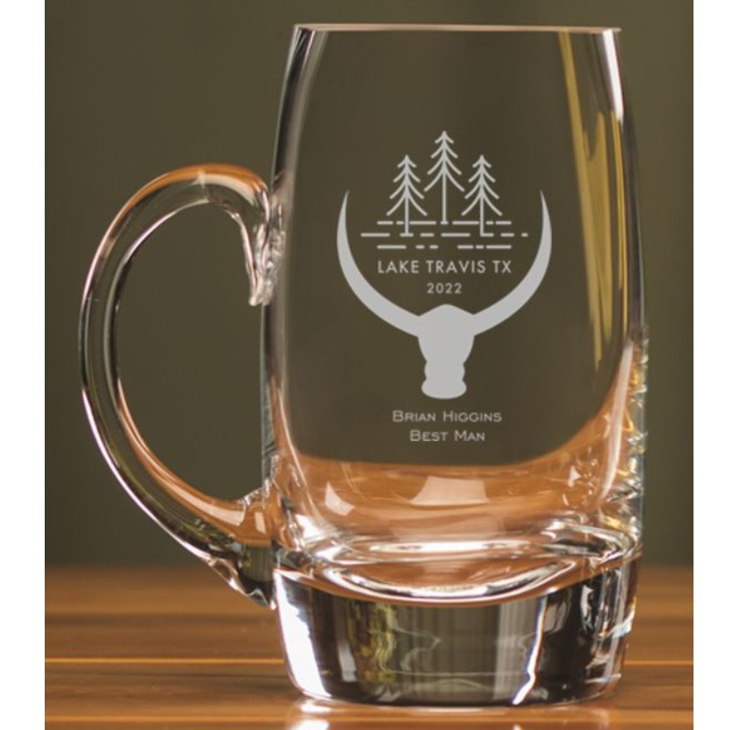 Custom Engraved Beer Barrel Mug