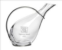 Glass Decanter with Silver Plated Stand