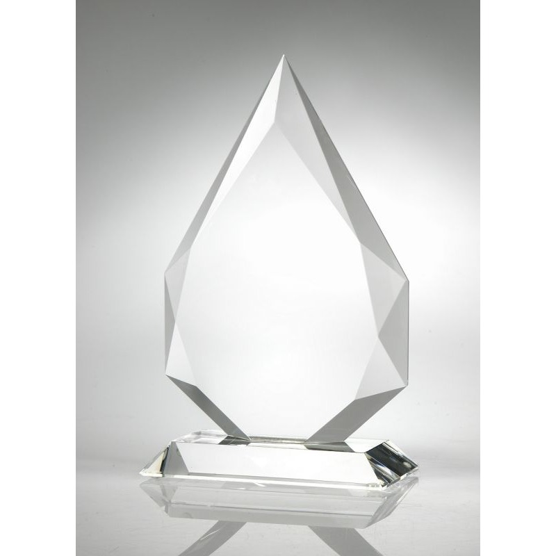 Engraved Crystal Flame Apex Award
