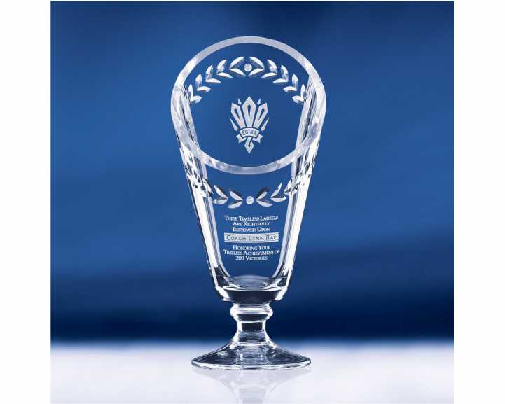 Engraved Crystal Oxford Trophy Cup