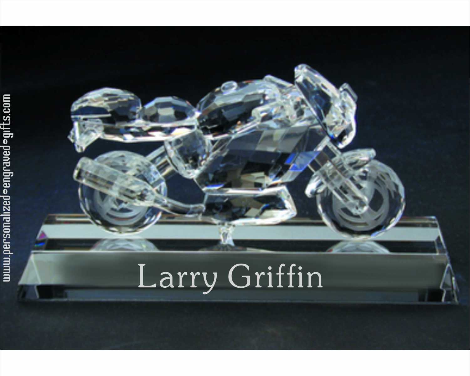 Customized Crystal Sport  Motorcycle Gift Nameplate