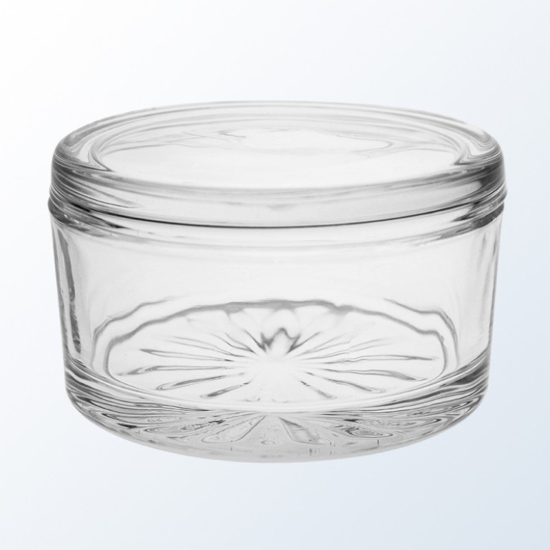Engraved Round Crystal Candy Dish-Etoile